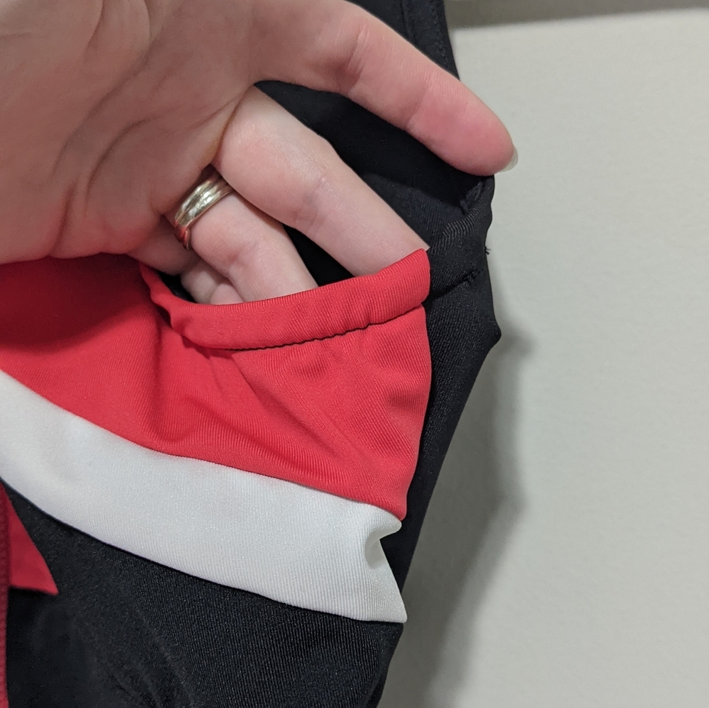 Puma X Maybelline Color Block Zip Up Crop Top - image 6